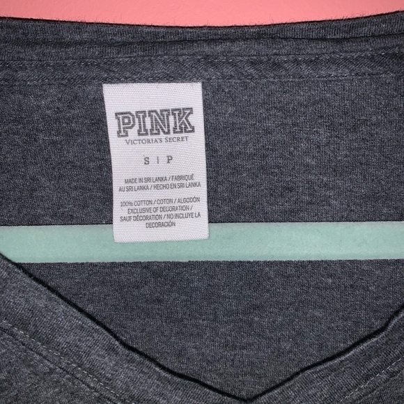 Pink long sleeve v neck - Picture 3 of 4